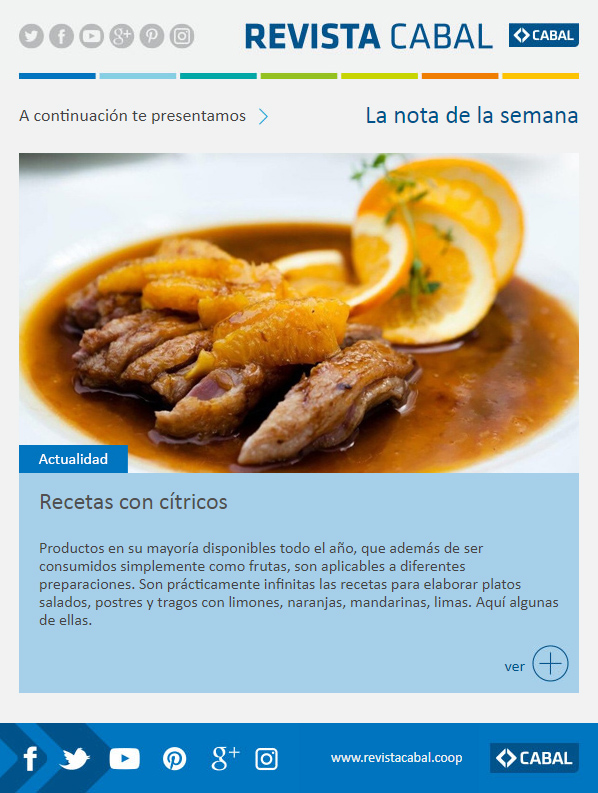 News recetas con cítricos