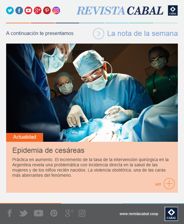 news epidemia de cesareas